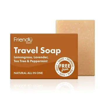 Friendly Soap - Hand & Body - Travel Bar (Lemongrass, Lavender, Tea Tree & Peppermint) image