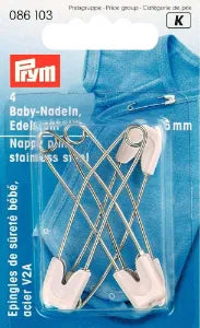 Safety Pins - Nappy Stainless Steel image 1