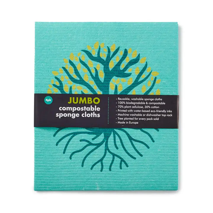 Jumbo Compostable Sponge Cleaning Cloths image 1