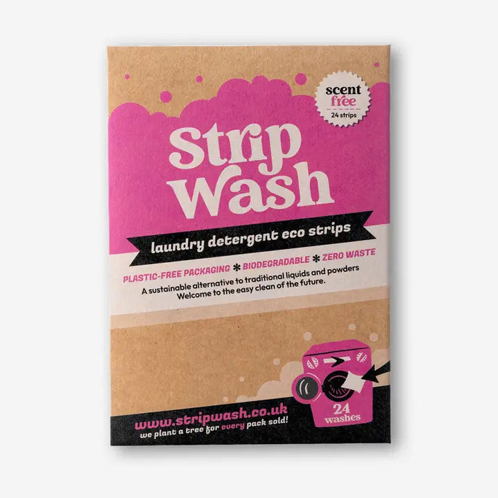 Stripwash Laundry Detergent Sheets - Scent Free image