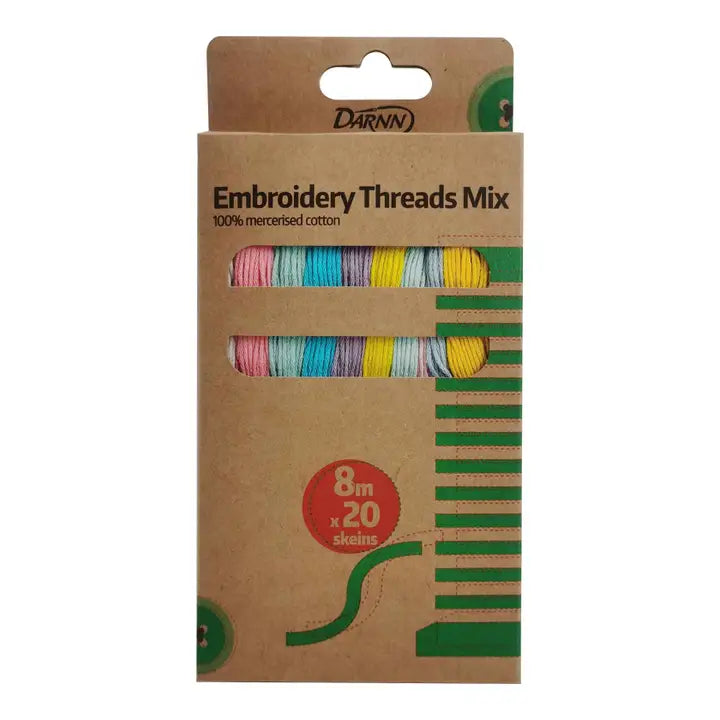 Darnn Embroidery Threads, Multi Colour Embroidery Thread image 1