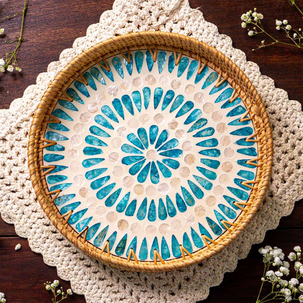 Rattan Serving Tray