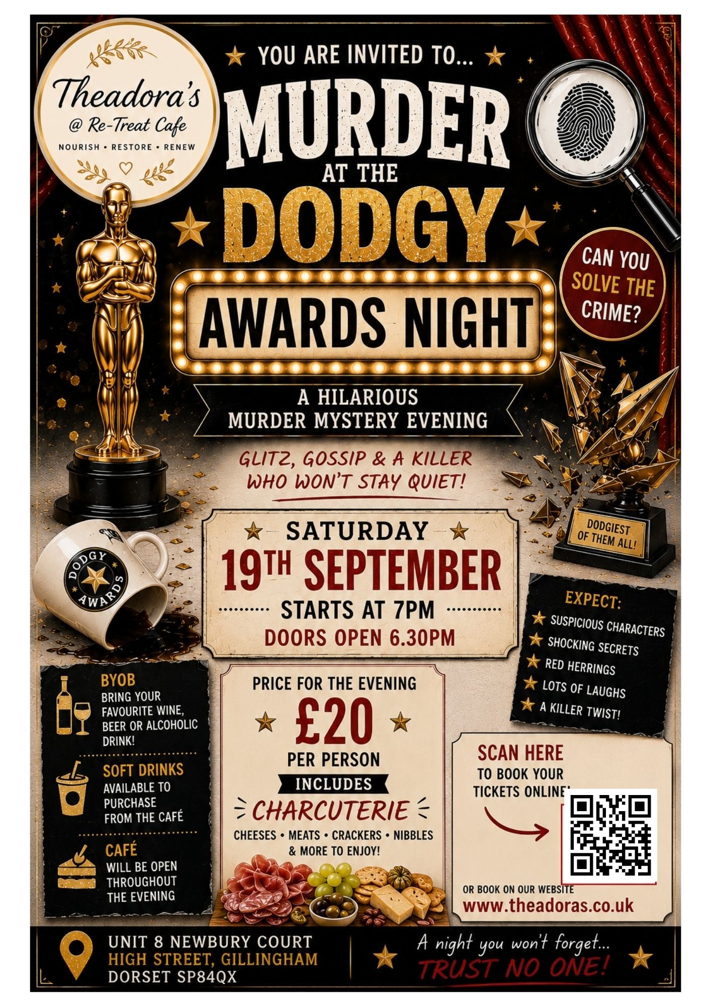 Murder at The Dodgy Awards Night - Saturday 19th September