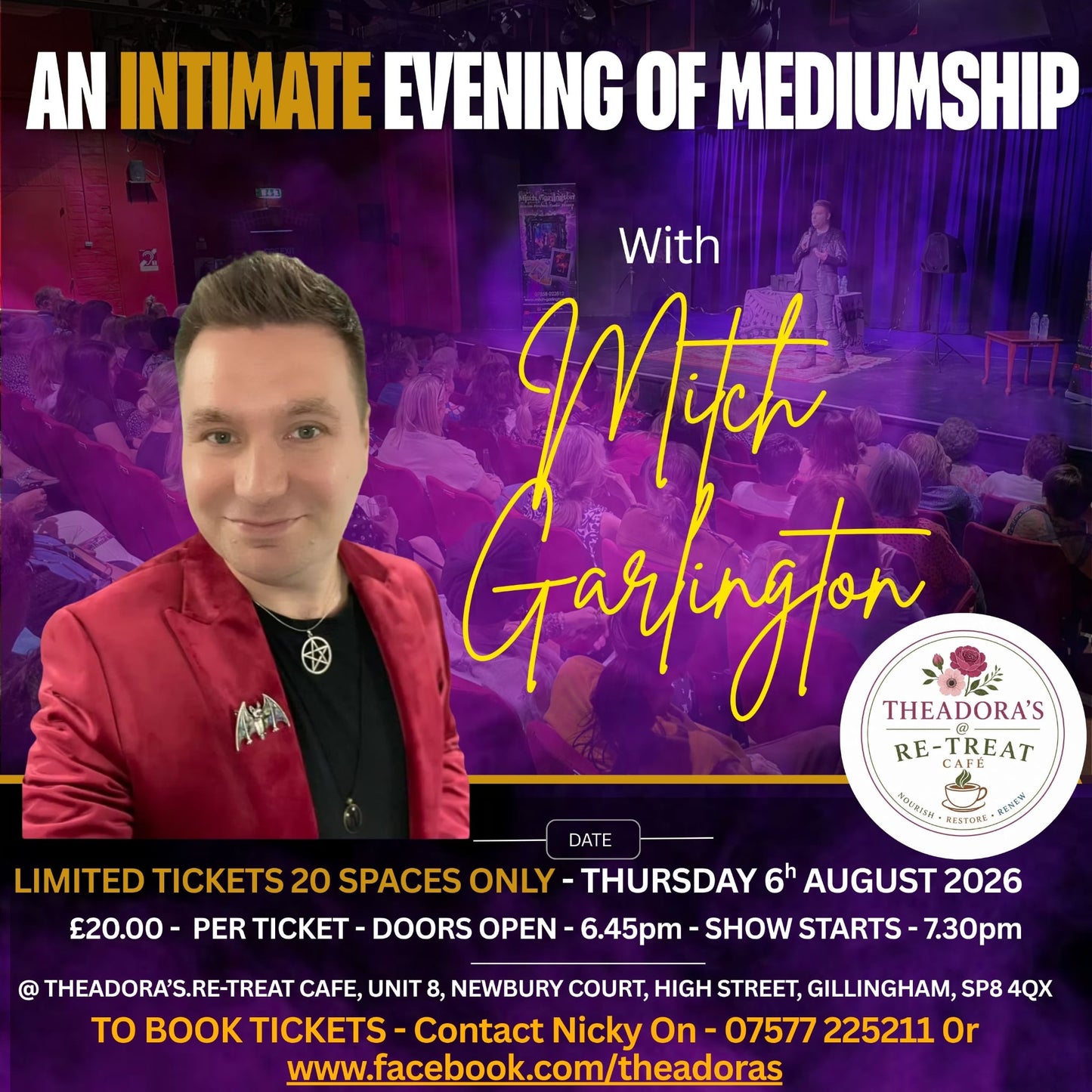 An Intimate Evening of Mediumship with Mitch Garlington at Theadora's at Re-Treat Cafe