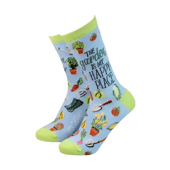 Smiling Faces Bamboo Socks - Women's - The Garden Is My Happy Place image