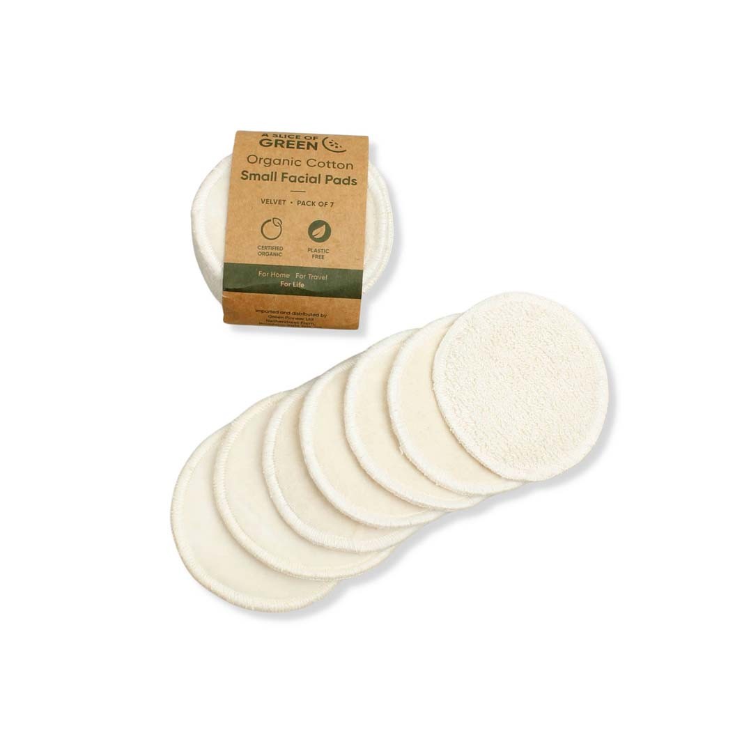Facial Pads – Velvet – Pack of 7 - Organic Cotton Small image 1