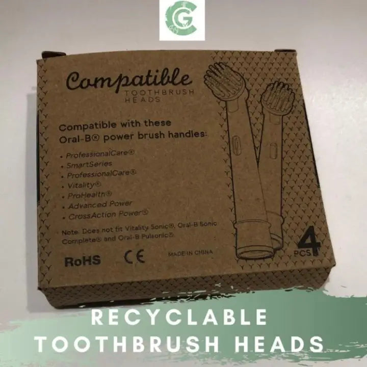 Electric Toothbrush Replacement Heads - Oral B Compatible - Coloured image