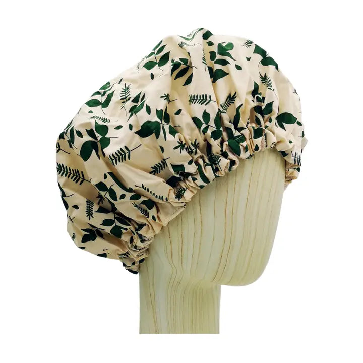 Olnatur - Bamboo & Cotton Shower Cap, Natural Bath Hat image 3