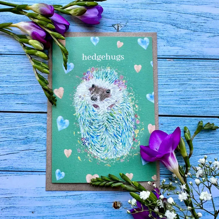 Greetings Cards - Assorted Designs - Eco-Friendly - Friend-Hedgehugs image