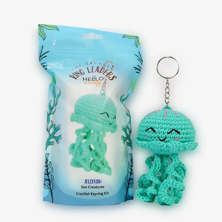 Ringleaders Keyring Crochet Kit - Sea Creature - Jellyfish image 0
