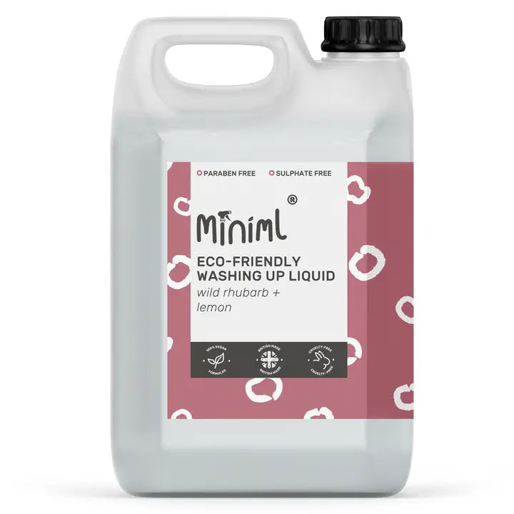 Miniml - Washing Up Liquid - Uplifting Rhubarb & Lemon - IN STORE REFILL ONLY - 90p per 100ml image 1