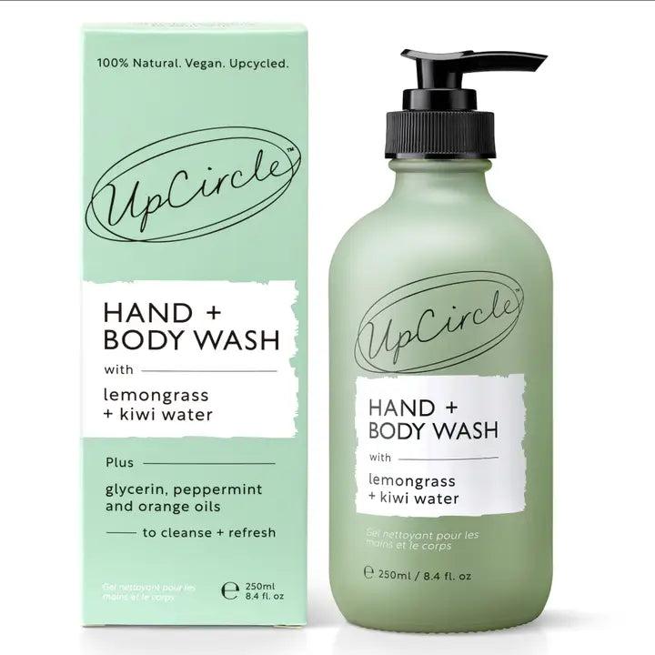 Upcircle - Hand + Body Wash with Kiwi Natural Vegan Soap - 250ml image