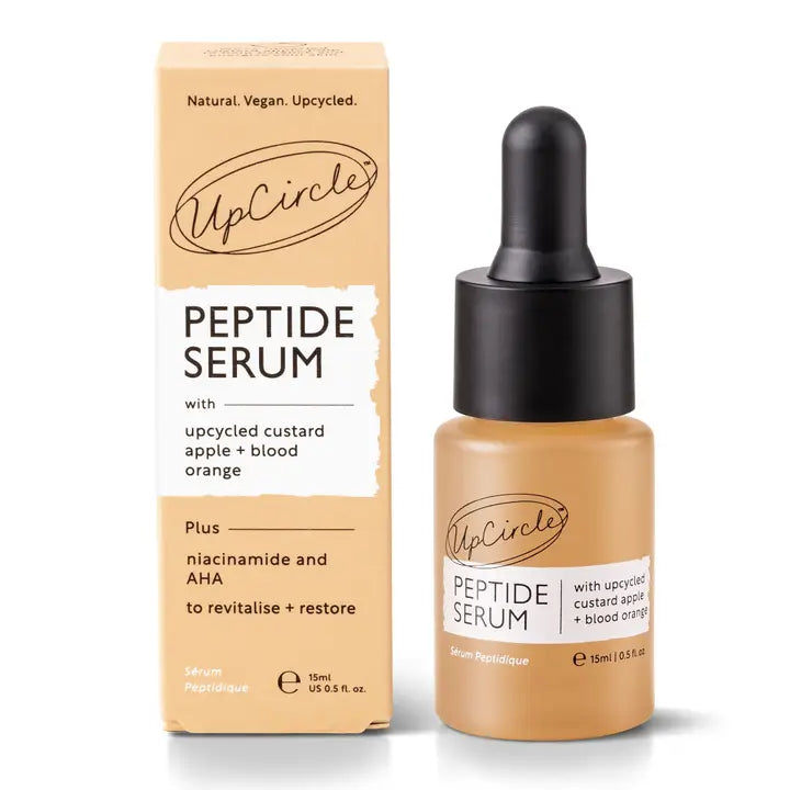 Upcircle - Peptide Face Serum Vegan Eco Anti-Ageing Collagen Boosting - 15ml (Travel Size) image