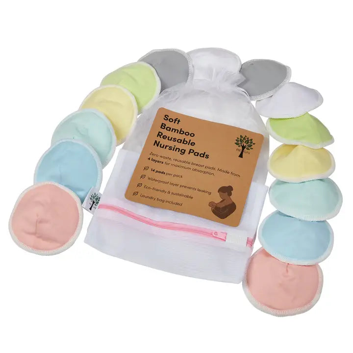 Reusable Bamboo Nursing - Breast Pads - 3 Sizes Available - Medium image