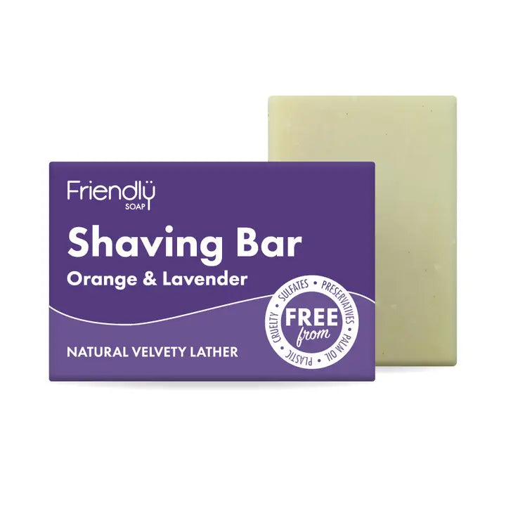 Friendly Soap - Shaving Bars - Orange & Lavender image