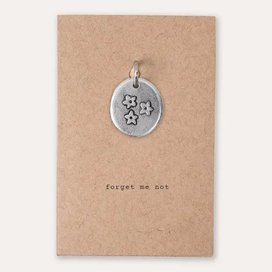 Kutuu "Forget Me Not" Pewter Charm image 0
