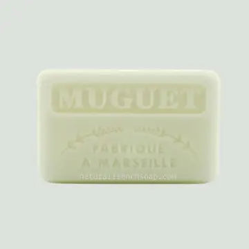 French Marseille Natural Soap Bars 125g - Various - Lilly of the Valley (Muguet) image