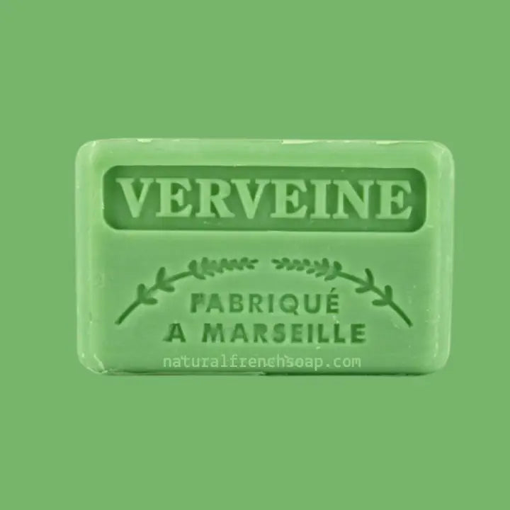 French Marseille Natural Soap Bars 125g - Various - Verbena (Verveine) image