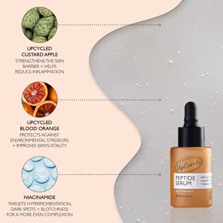 Upcircle - Peptide Face Serum Vegan Eco Anti-Ageing Collagen Boosting image 2