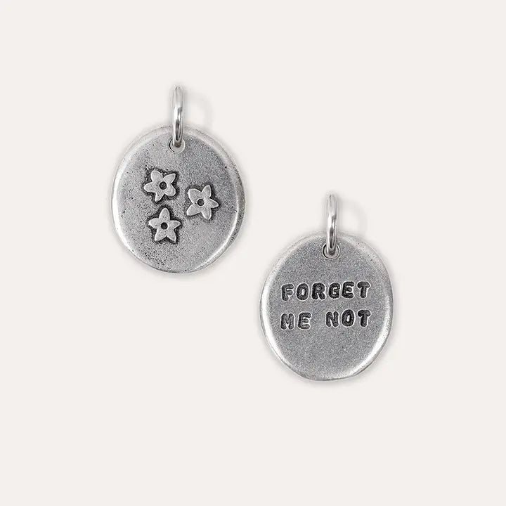 Kutuu "Forget Me Not" Pewter Charm image 2