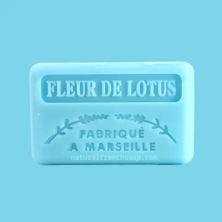 French Marseille Natural Soap - Guest Soap - Lotus Flower (Fleur De Lotus) image