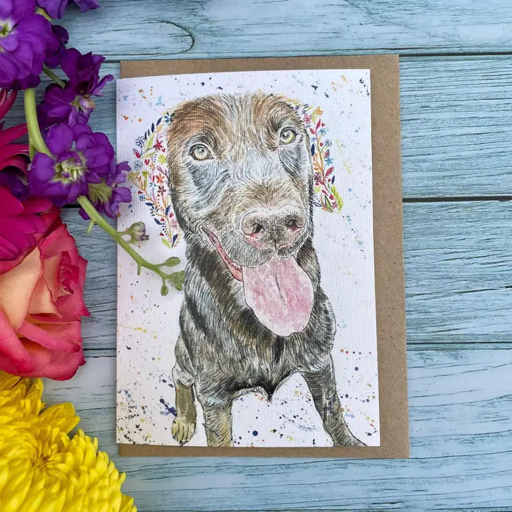 Greetings Cards - Assorted Designs - Eco-Friendly - Blank-Labrador image