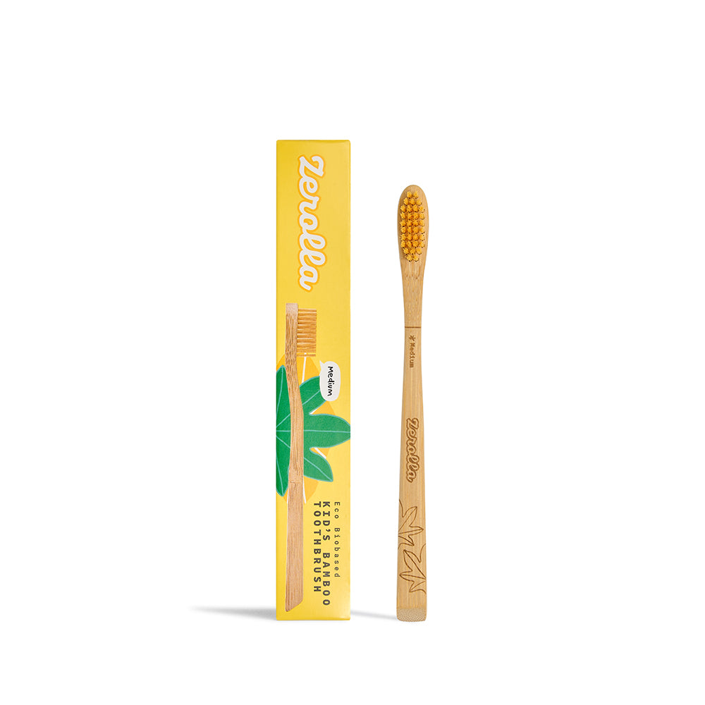 Zerolla Eco Biobased Bamboo Toothbrush - Plant-based Bristles Kids image 1
