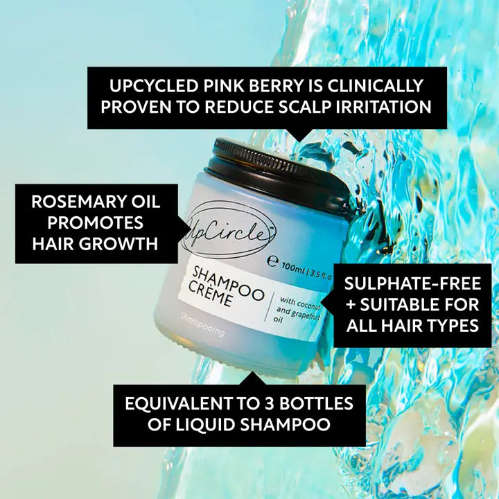 Upcircle - Shampoo Crème with Coconut + Rosemary Oil Vegan Eco Friendly image 2