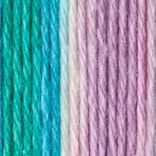 Lily Sugar & Cream 56.7g Multi-Colours 100% Cotton Yarn - Various - Beach Ball Blue image