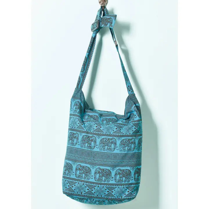 Shoulder Bag - Cotton - Elephant Design image 0