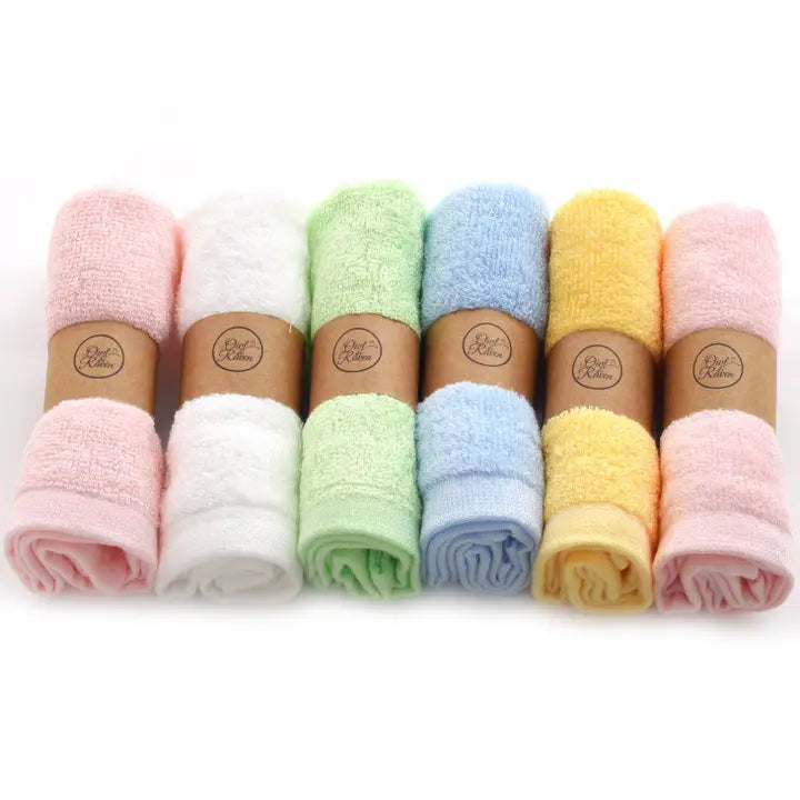 Bamboo Face Cloths - Colourful Organic image 0