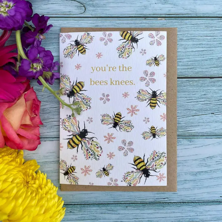 Greetings Cards - Assorted Designs - Eco-Friendly - Blank-Bees Knees image