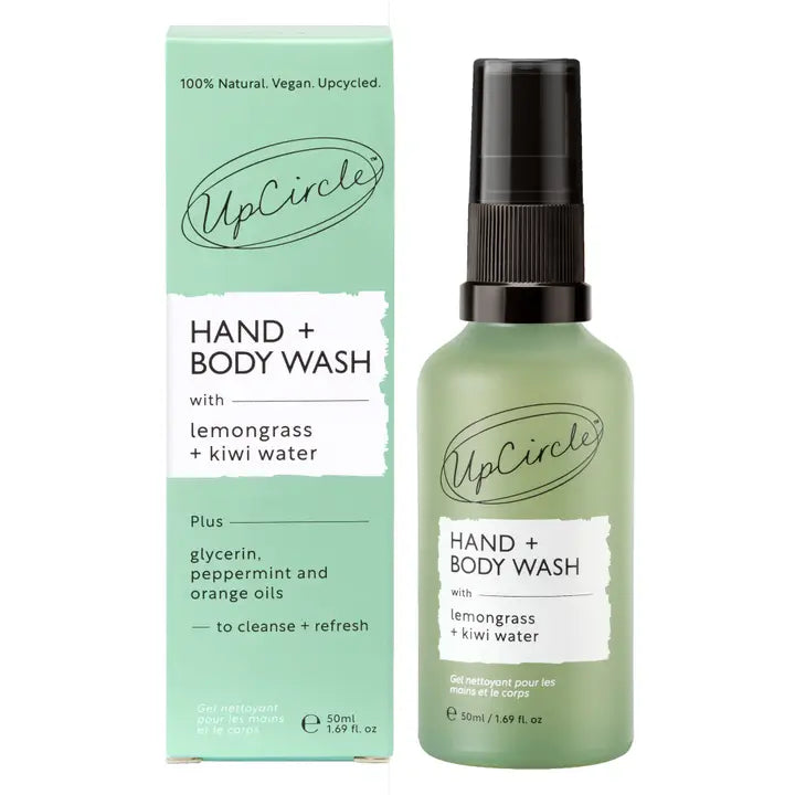 Upcircle - Hand + Body Wash with Kiwi Natural Vegan Soap image 2