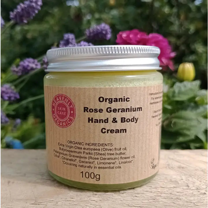 Hand & Body Cream - Rose Geranium - Organic image 1