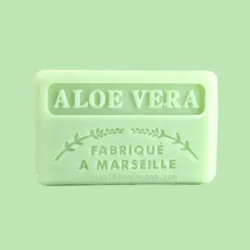 French Marseille Natural Soap Bars 125g - Various - Aloe Vera image