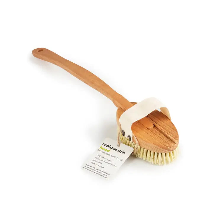 Wooden Bath Brush with Removable Head (Fsc 100%) image 0
