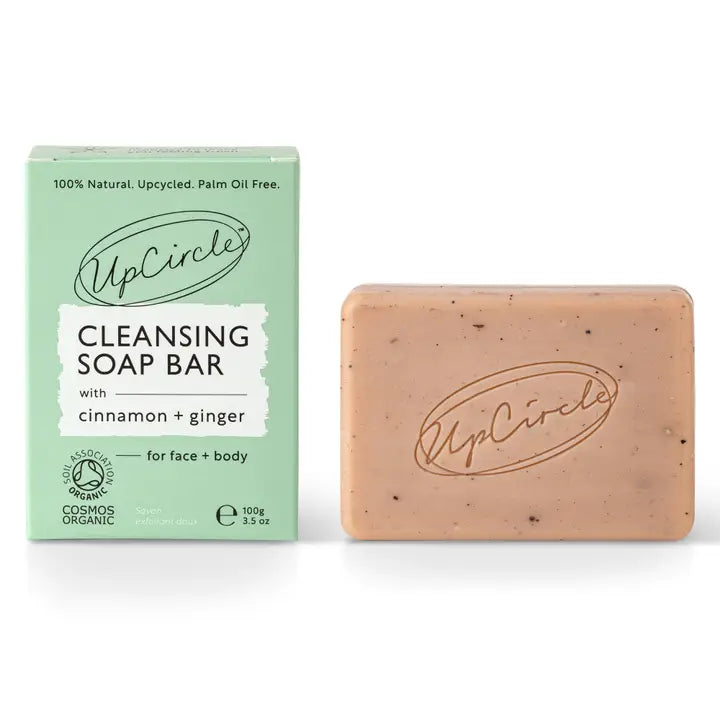 Upcircle - Cleansing Soap Bar - Cinnamon + Ginger Natural Vegan image 1