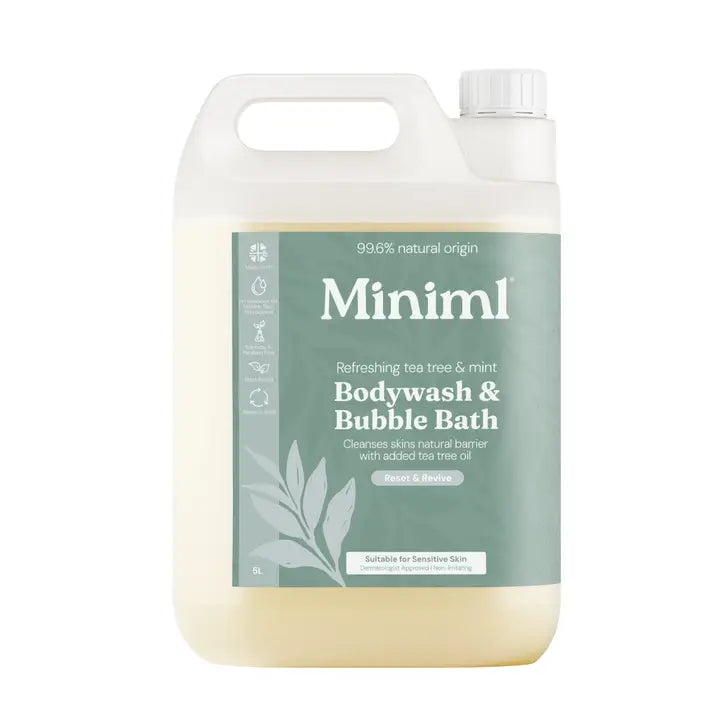 Miniml Bodywash & Bubblebath - various - IN STORE REFILLS ONLY