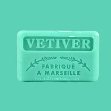 French Marseille Natural Soap Bars 125g - Various - Vetiver image