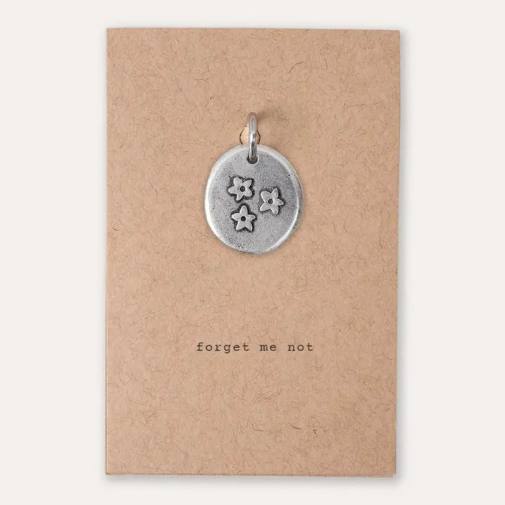 Kutuu "Forget Me Not" Pewter Charm image 1