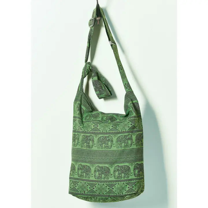 Shoulder Bag - Cotton - Elephant Design image 2