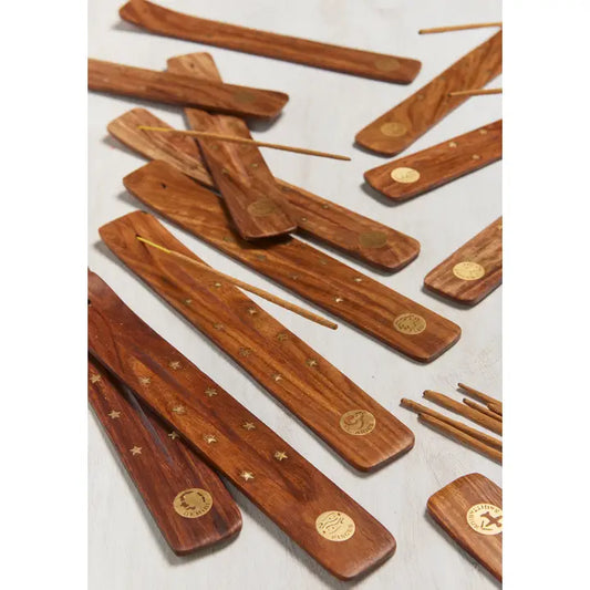 Zodiac Incense Holder, Natural, Brass image 0