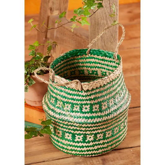 Green Seagrass Basket Small