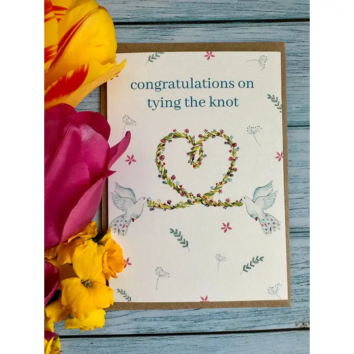 Greetings Cards - Assorted Designs - Eco-Friendly - Wedding Day-Tie the Knot image