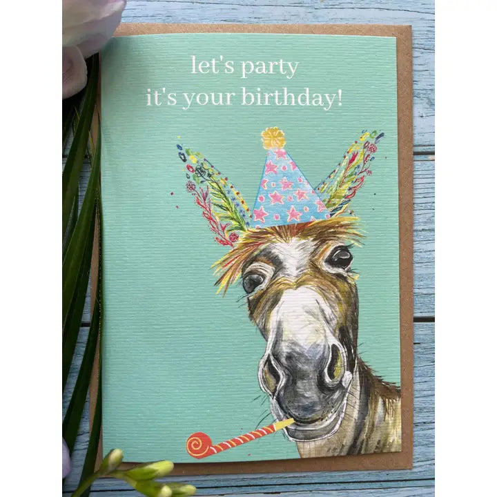 Greetings Cards - Assorted Designs - Eco-Friendly - Birthday-Donkey image
