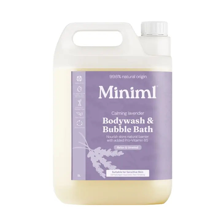 Miniml Bodywash & Bubblebath - various - IN STORE REFILLS ONLY