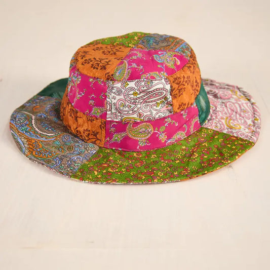Hat - Recycled Sari Patchwork image 0