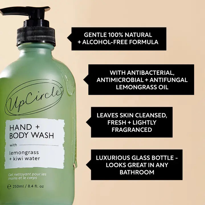Upcircle - Hand + Body Wash with Kiwi Natural Vegan Soap image 3