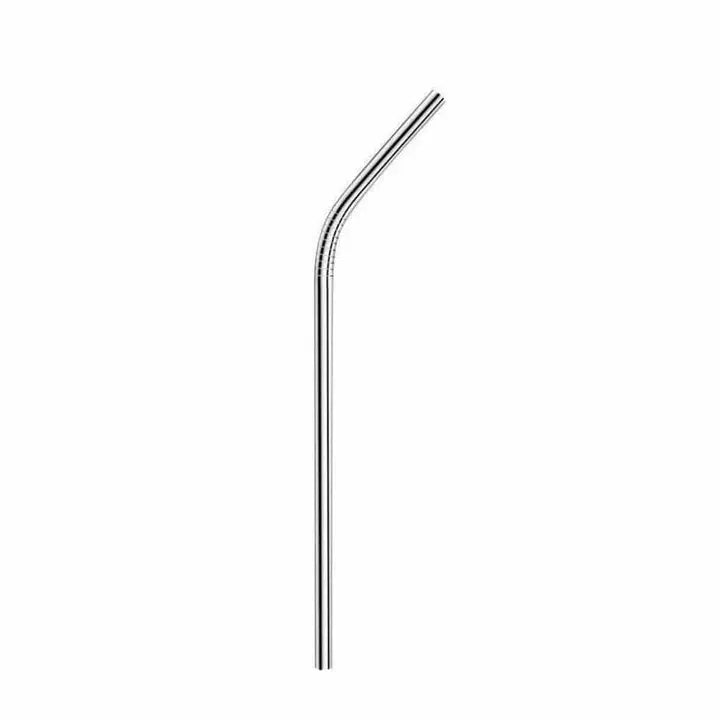 Single Bent Stainless Steel Straw image 0