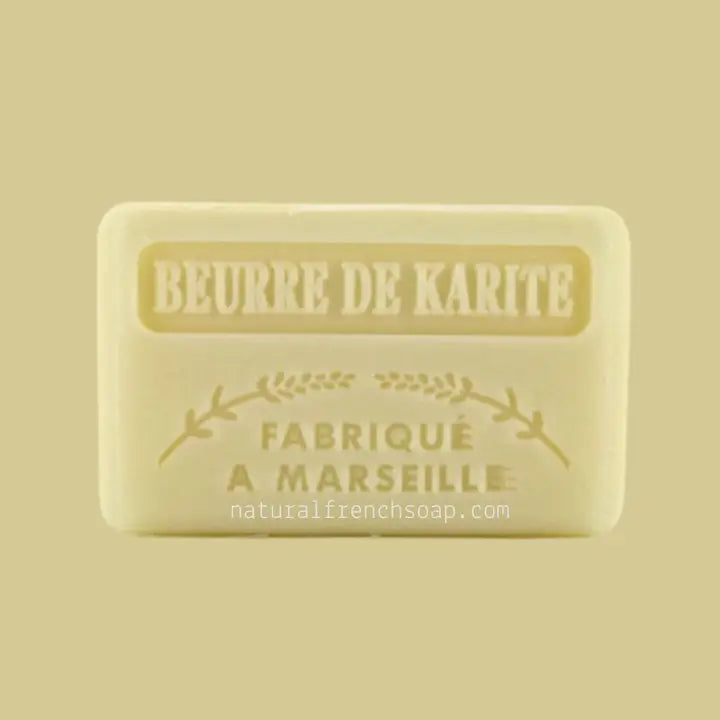 French Marseille Natural Soap Bars 125g - Various - Shea Butter (Beurre De Karite) image